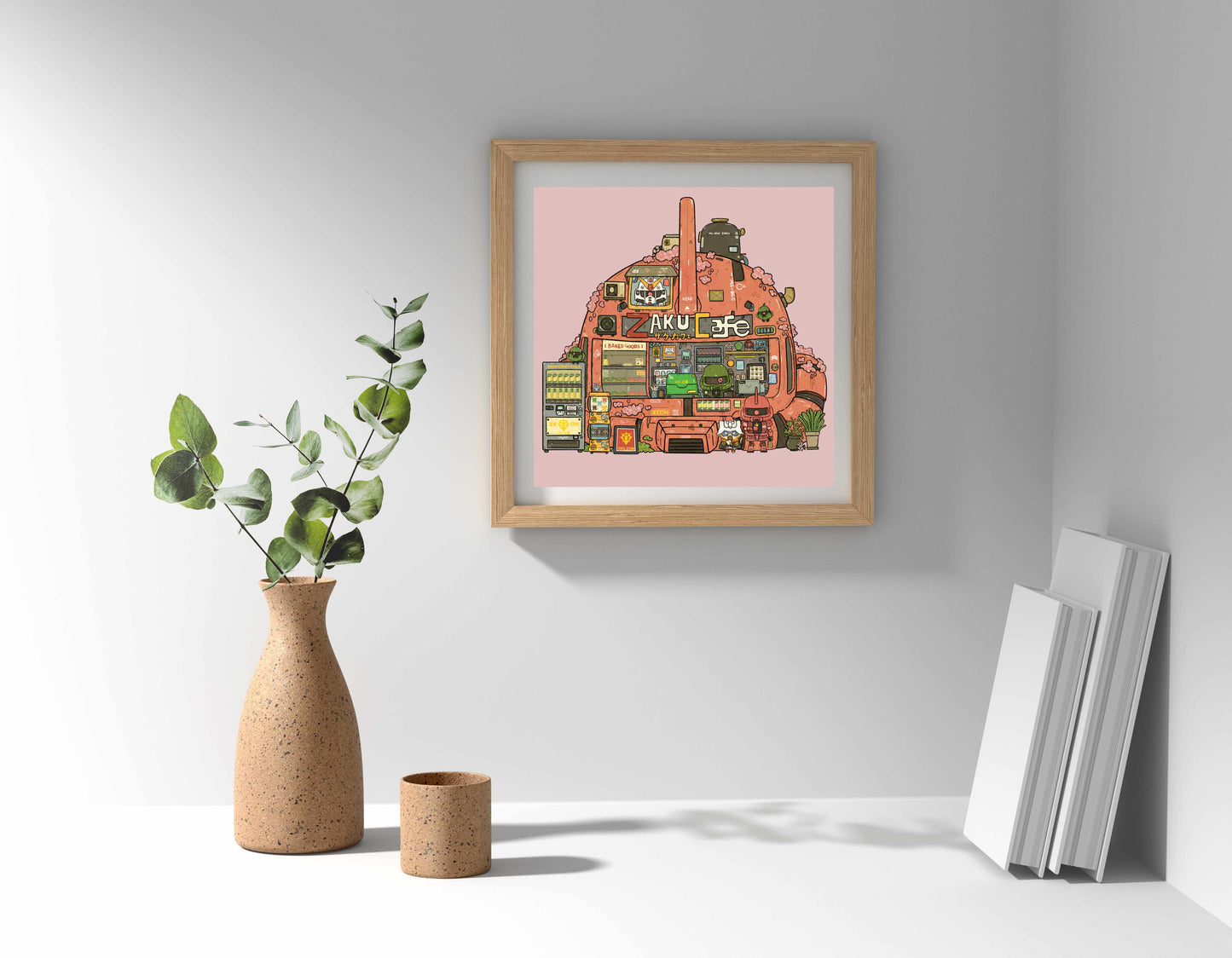 Char's Zaku Cafe Art Print
