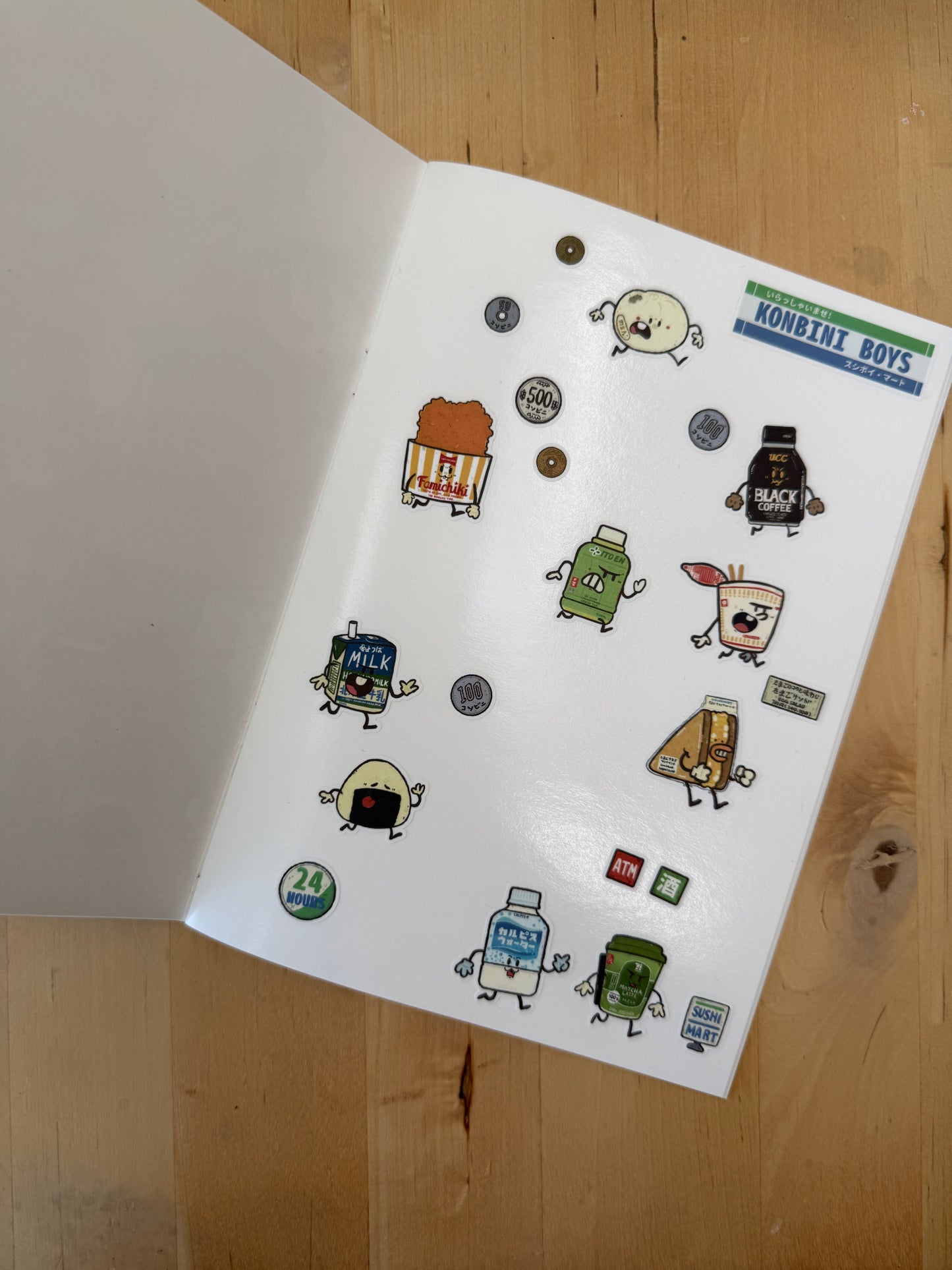 Konbini Boys 4x6" Sticker Sheet