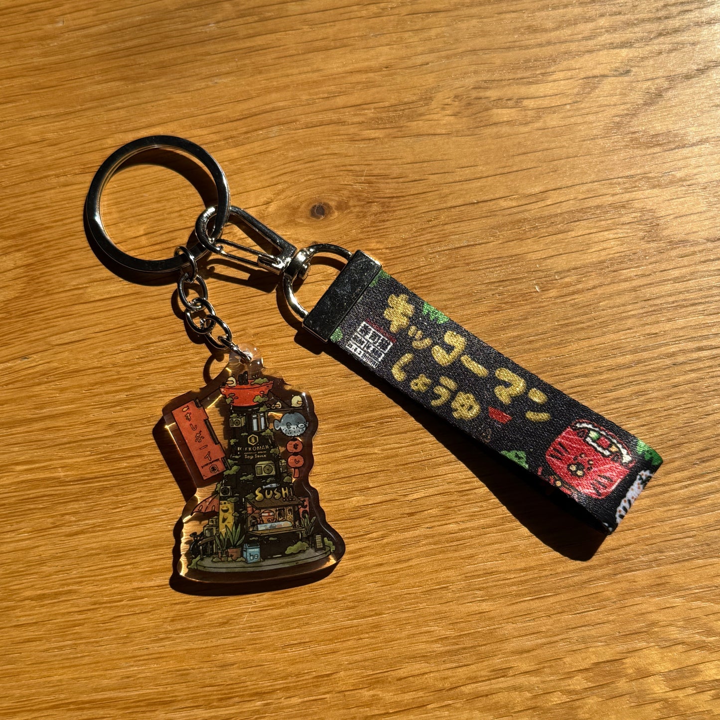 Soysauce Bottle Keychain W/ Lanyard