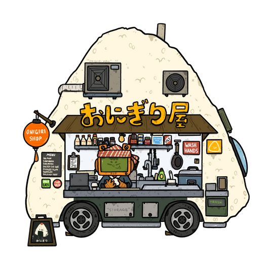 Onigiri Cart Vinyl Sticker