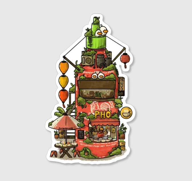 Sriracha bottle Vinyl Sticker