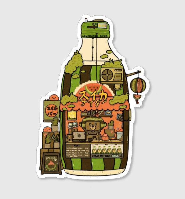 Suika Soda Vinyl Sticker