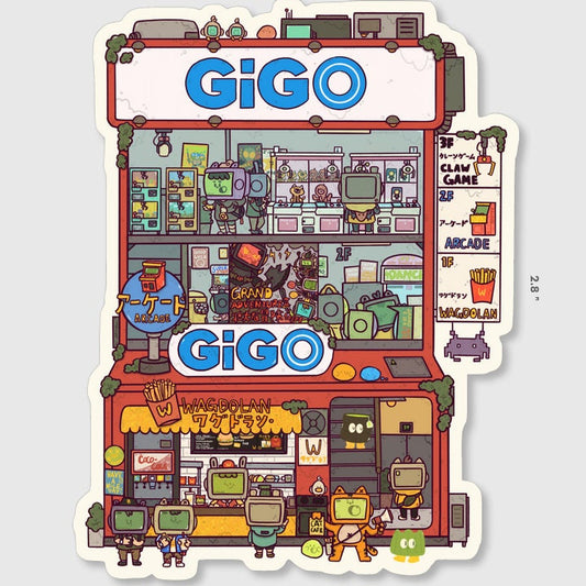 Gigo Arcade Vinyl Sticker
