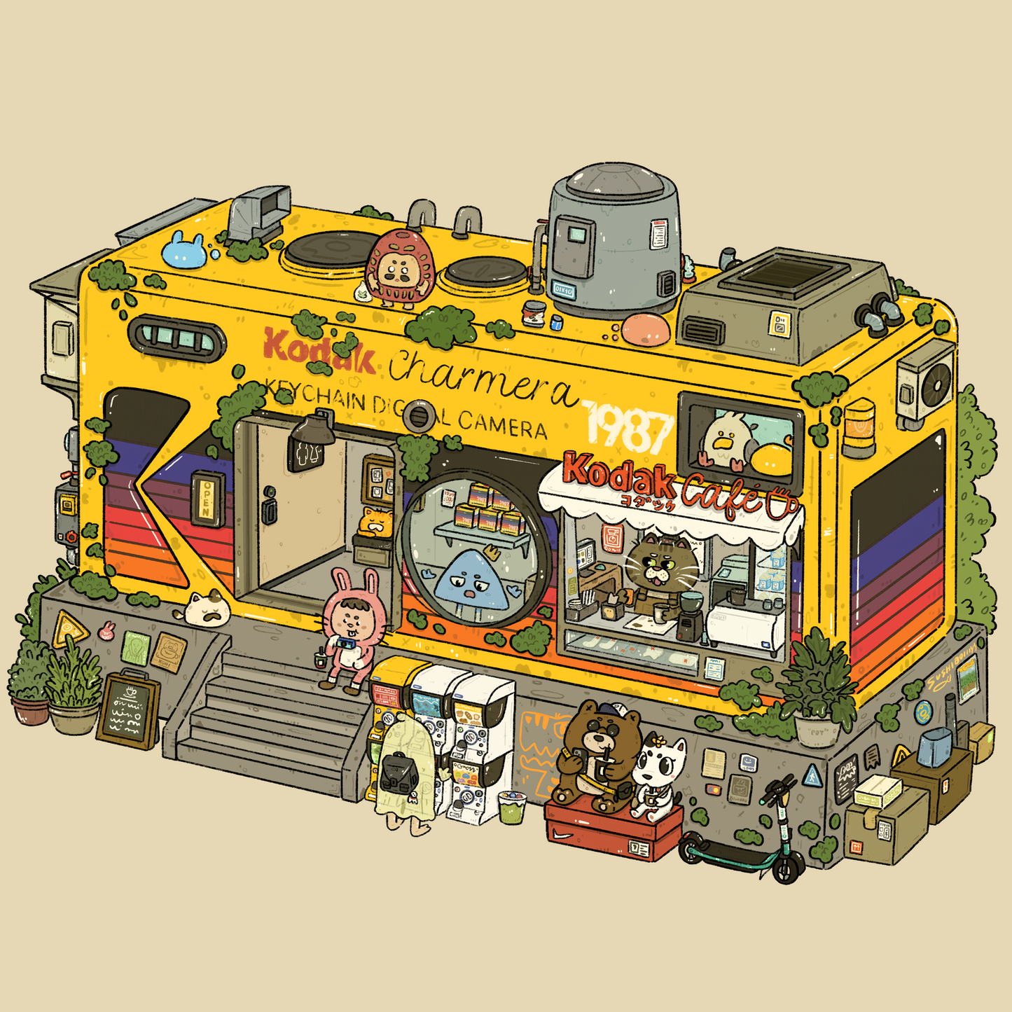 Kodak Cafe Art Print