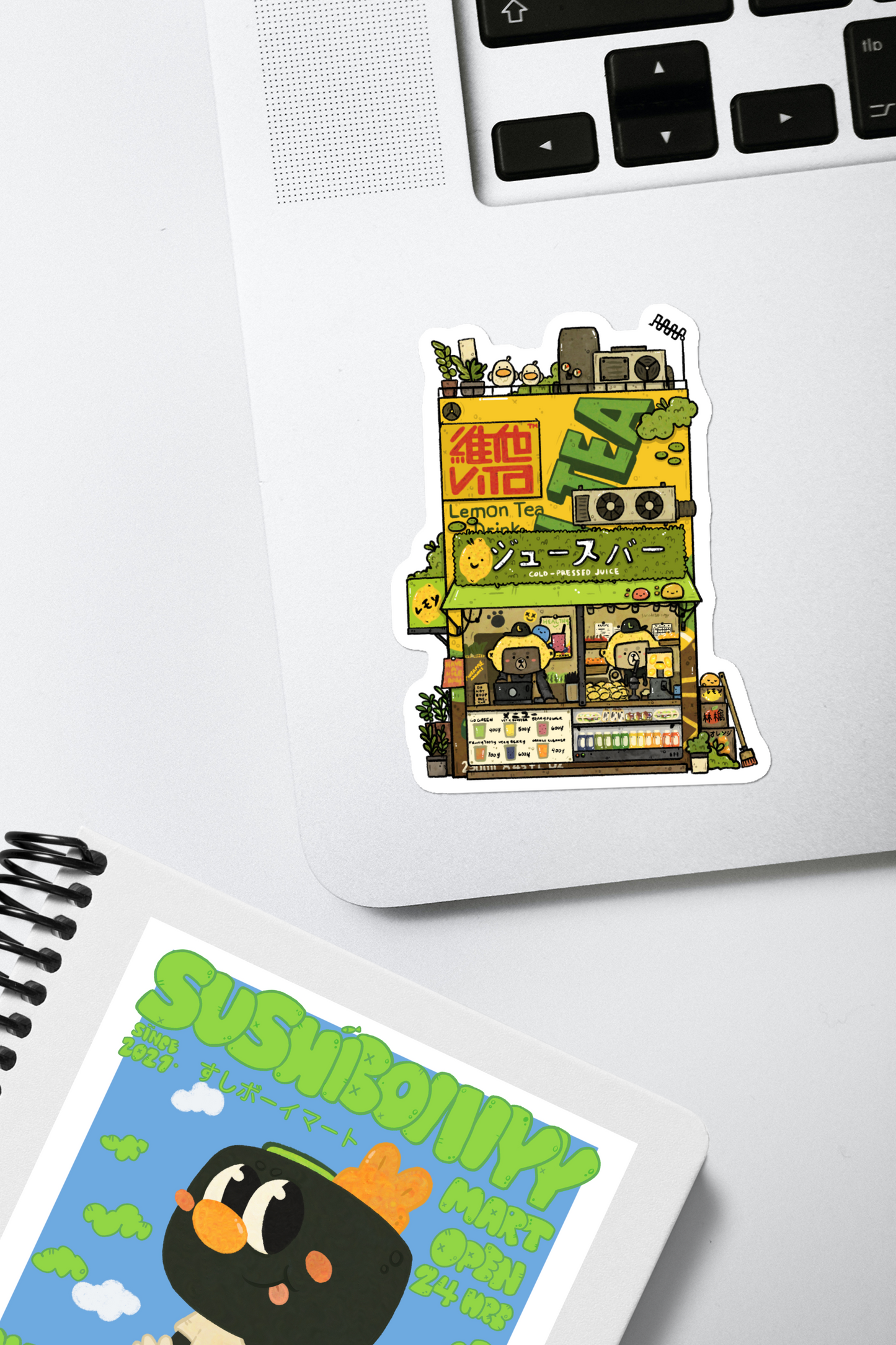 Lemon Tea Box Sticker