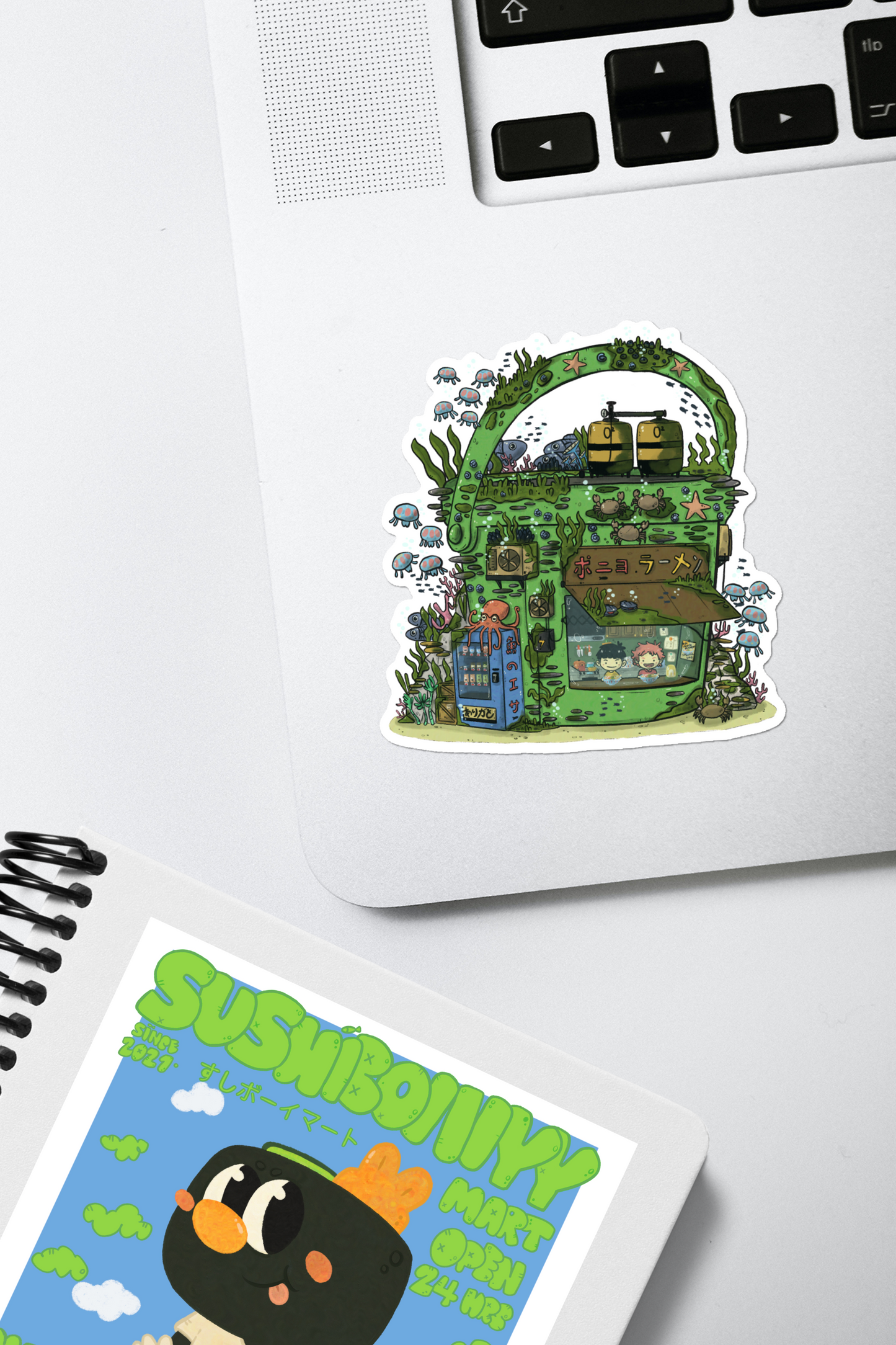 Ponyo Bucket Vinyl Sticker